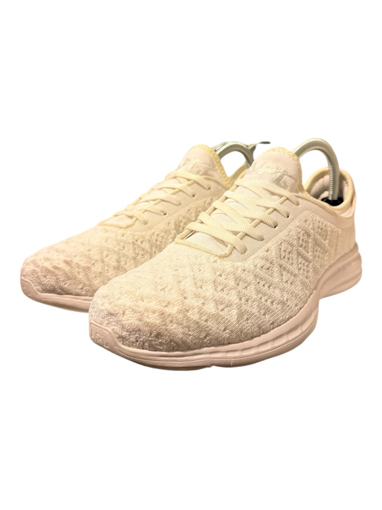Apl Techloom Phantom White Knit Athletic Running Shoes Sneaker Men’s Sz 7.5